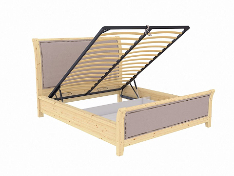 Кровать премиум Dublin с подъемным механизмом - Уютная кровать со встроенным основанием и подъемным механизмом с мягкими элементами.