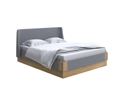 Желтая кровать Lagom Side Soft с подъемным механизмом - Кровать со встроенным ПМ механизмом. 