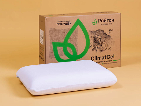 Подушка Райтон ClimatGel - Подушка на основе уникального материала ClimatGel, материал с эффектом «памяти».