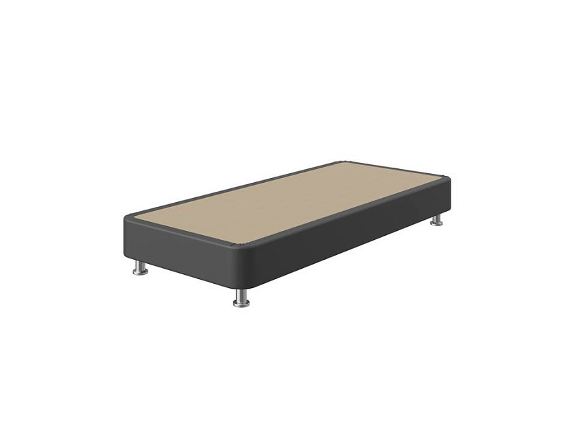Кровать BoxSpring Home 120x200 Экокожа Черный - Кровать с простой усиленной конструкцией