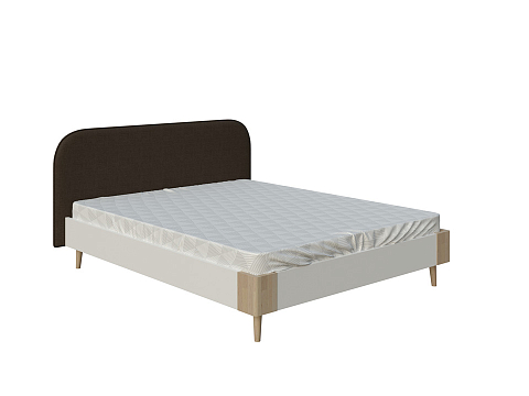 Односпальная кровать Lagom Plane Chips - Оригинальная кровать без встроенного основания из ЛДСП с мягкими элементами.