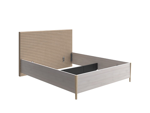 Кровать полуторная Rona - Классическая кровать с геометрической стежкой изголовья
