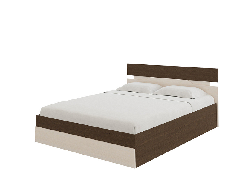 Кровать Milton с подъемным механизмом 180x200 ЛДСП Дуб Венге/Черный - Современная кровать с подъемным механизмом.