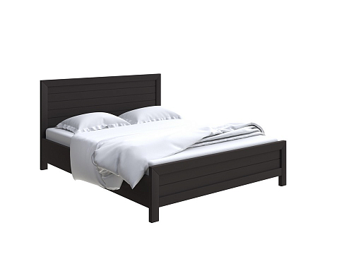 Двуспальная деревянная кровать Toronto с подъемным механизмом - Стильная кровать с местом для хранения