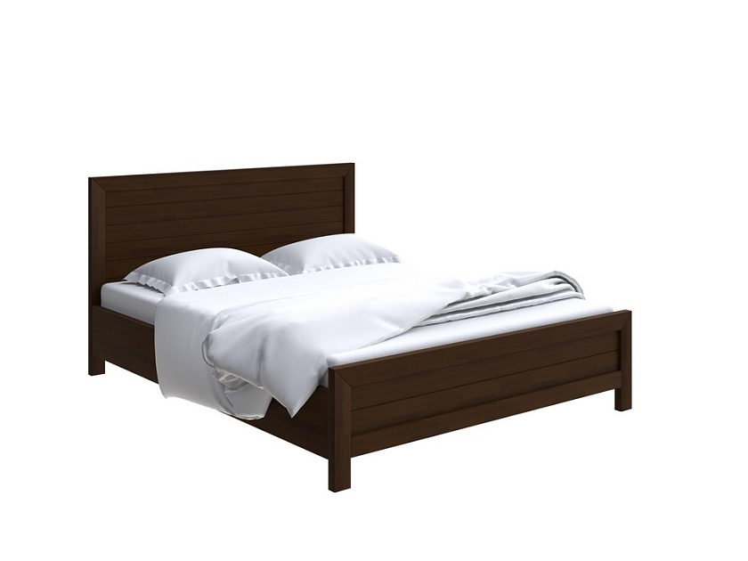 Кровать Toronto с подъемным механизмом 80x190 Массив (сосна) Орех - Стильная кровать с местом для хранения