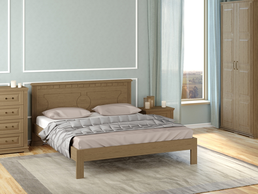 Кровать Milena-М-тахта 160x210 Массив (сосна) Антик - Кровать в классическом стиле из массива.