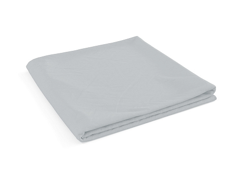Простыня на резинке Cotton Cover 120x200 Ткань: Сатин Светло-серый