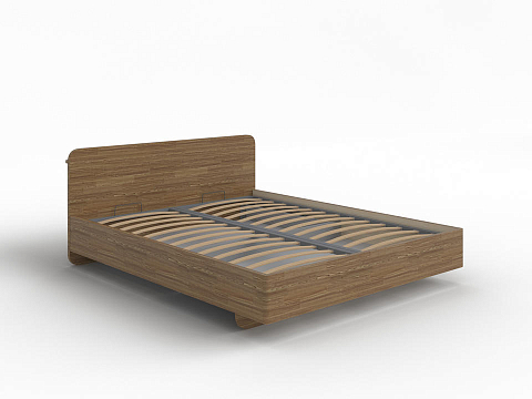 Двуспальная кровать с матрасом Minima с подъемным механизмом - Кровать в стиле экоминимализма.