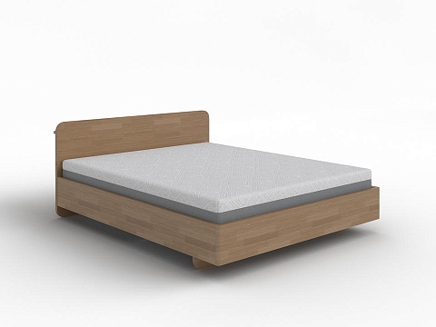 Двуспальная кровать Minima с подъемным механизмом - Кровать в стиле экоминимализма.