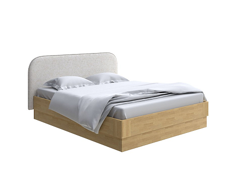 Кровать с мягким изголовьем Lagom Plane Wood с подъемным механизмом - Кровать с ПМ. 
