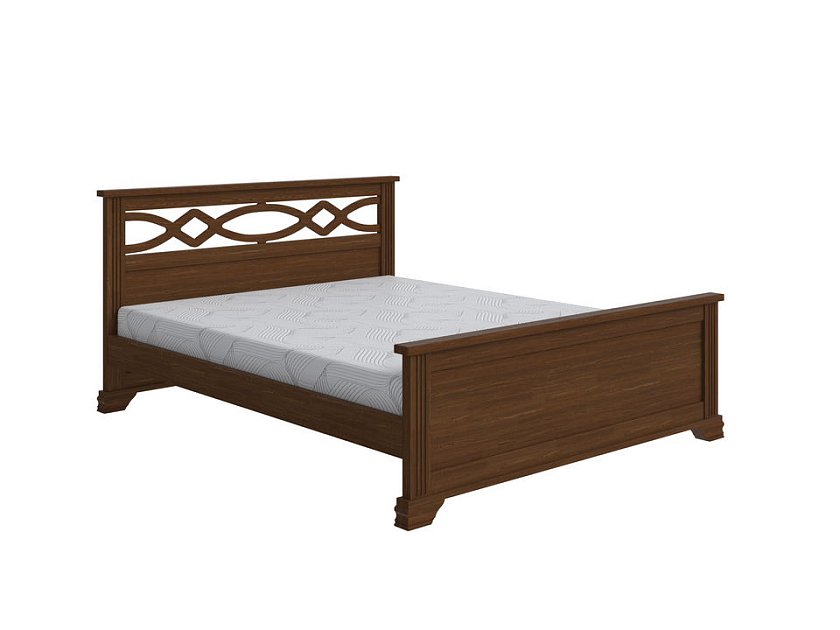Кровать Niko 200x220 Массив (сосна) Мокко - Кровать в стиле современной классики из массива