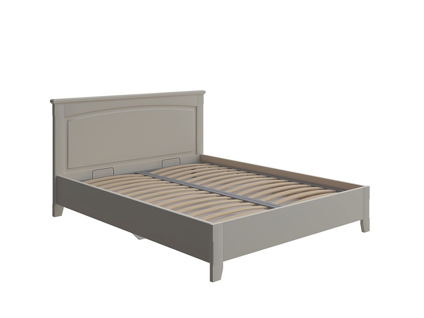 Кровать Marselle с подъемным механизмом 200x200 Массив (сосна) Слоновая кость - Кровать из массива с ящиком для хранения