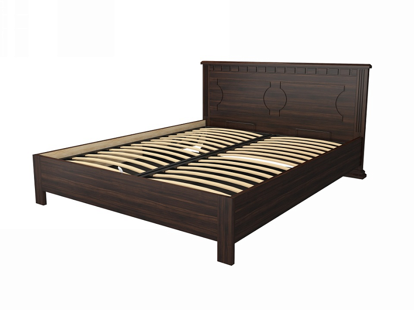 Кровать Milena-М-тахта с подъемным механизмом 90x190 Массив (береза) Венге - Кровать в классическом стиле из массива с подъемным механизмом.