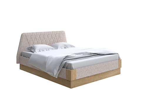 Кровать из массива Lagom Hill Soft с подъемным механизмом - Кровать со встроенным основанием. 