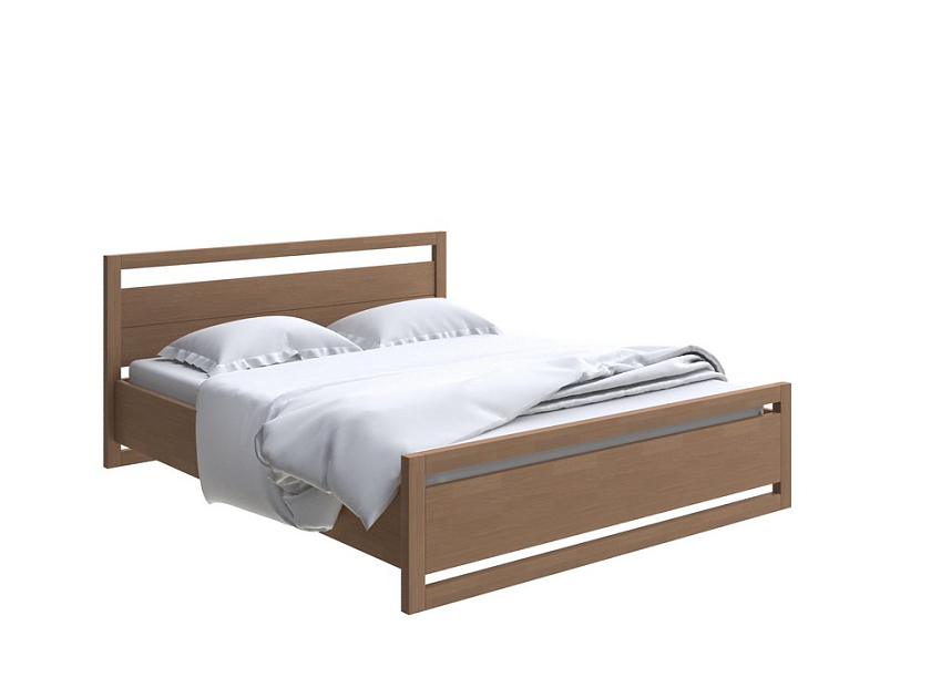 Кровать Kvebek с подъемным механизмом 80x200 Массив (сосна) Антик (сосна) - Удобная кровать с местом для хранения