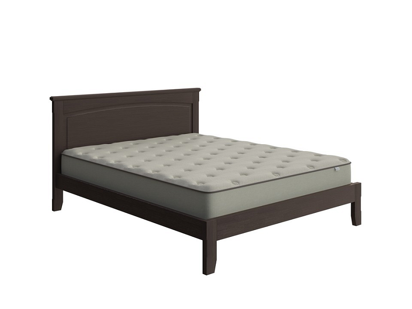 Кровать Marselle-тахта 90x190 Массив (сосна) Венге - Деревянная кровать со встроенным основанием